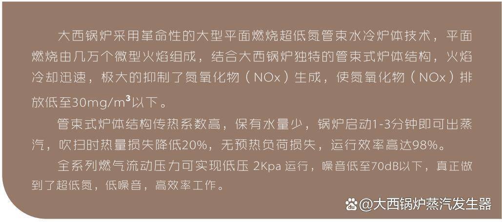 开云体育 开云平台河北河南山西全预混超低氮免检节能燃气蒸汽发生器替代传统锅炉 省钱省气省心(图8)