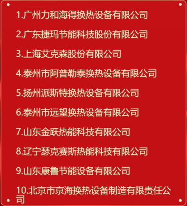 哪家品牌好？202开云体育 开云平台3年度板式换热器十大品牌排行榜