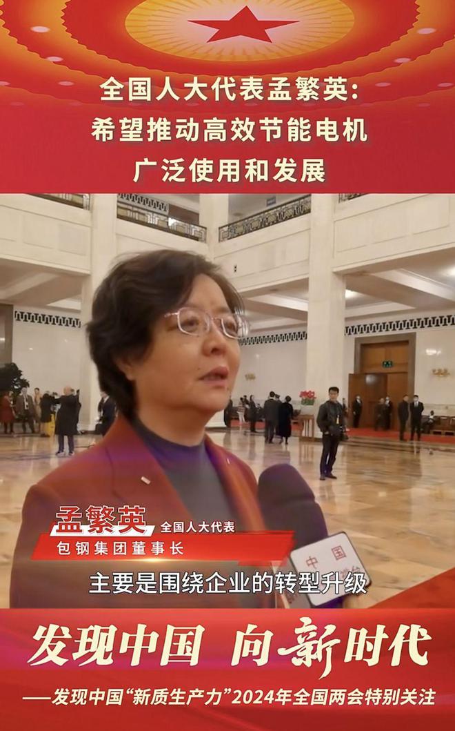 开云体育 开云官网聚焦两会孟繁英：建议推动“高效节能永磁电机”广泛使用和发展