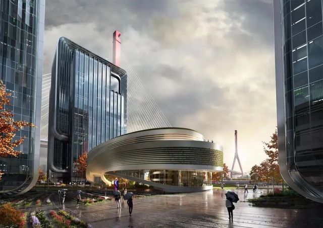 上海杨浦新地标——中国开云APP 开云官网入口节能·上海首座结构封顶(图4)