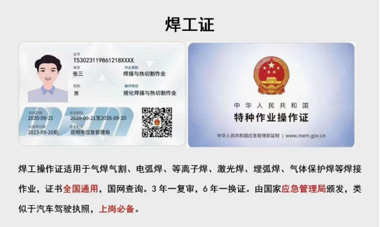 Kaiyun 开云焊工证有几种这些你都清楚吗？